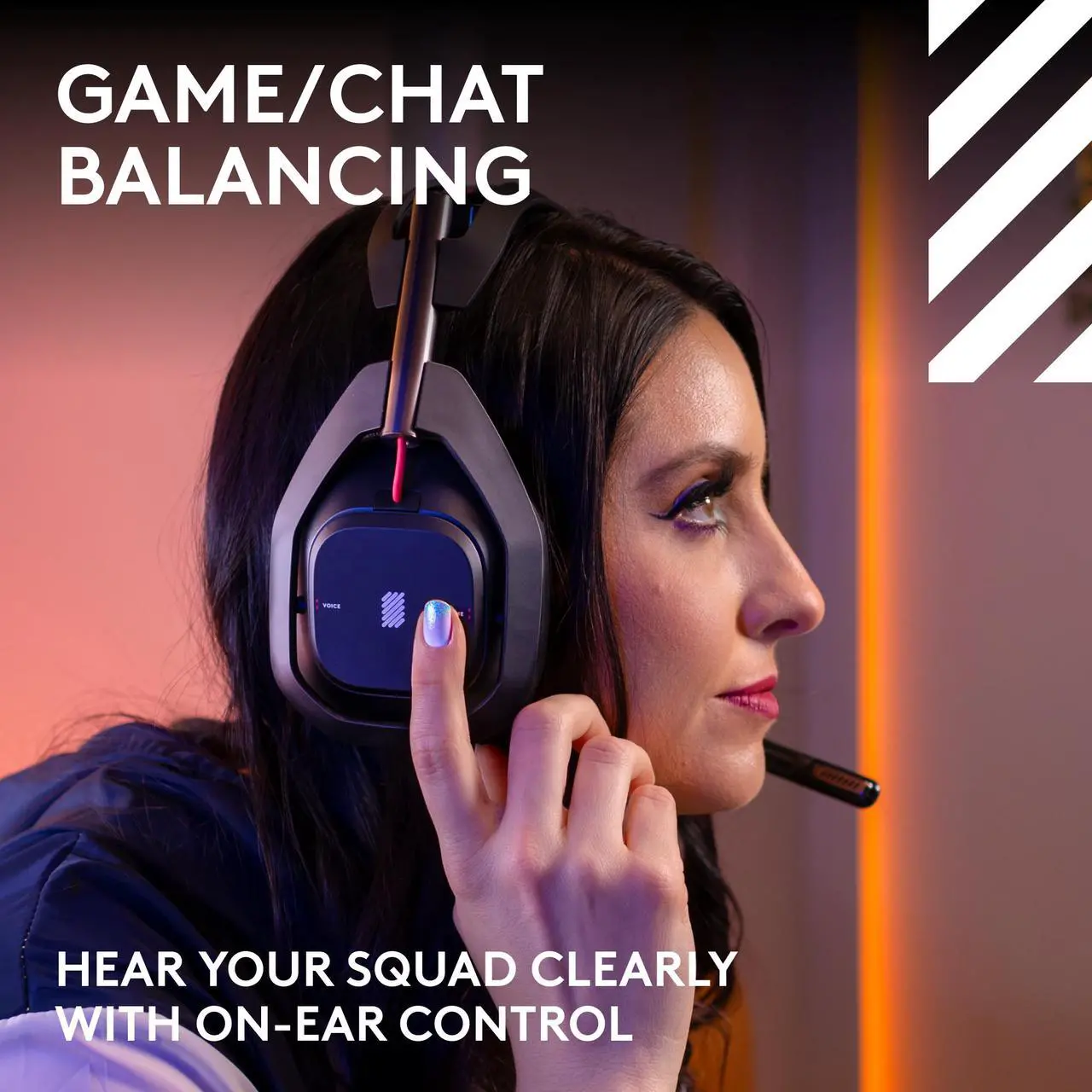 Alt view image 11 of 11 - Logitech A50 Circumaural Wireless Gaming Headset w/ Mic