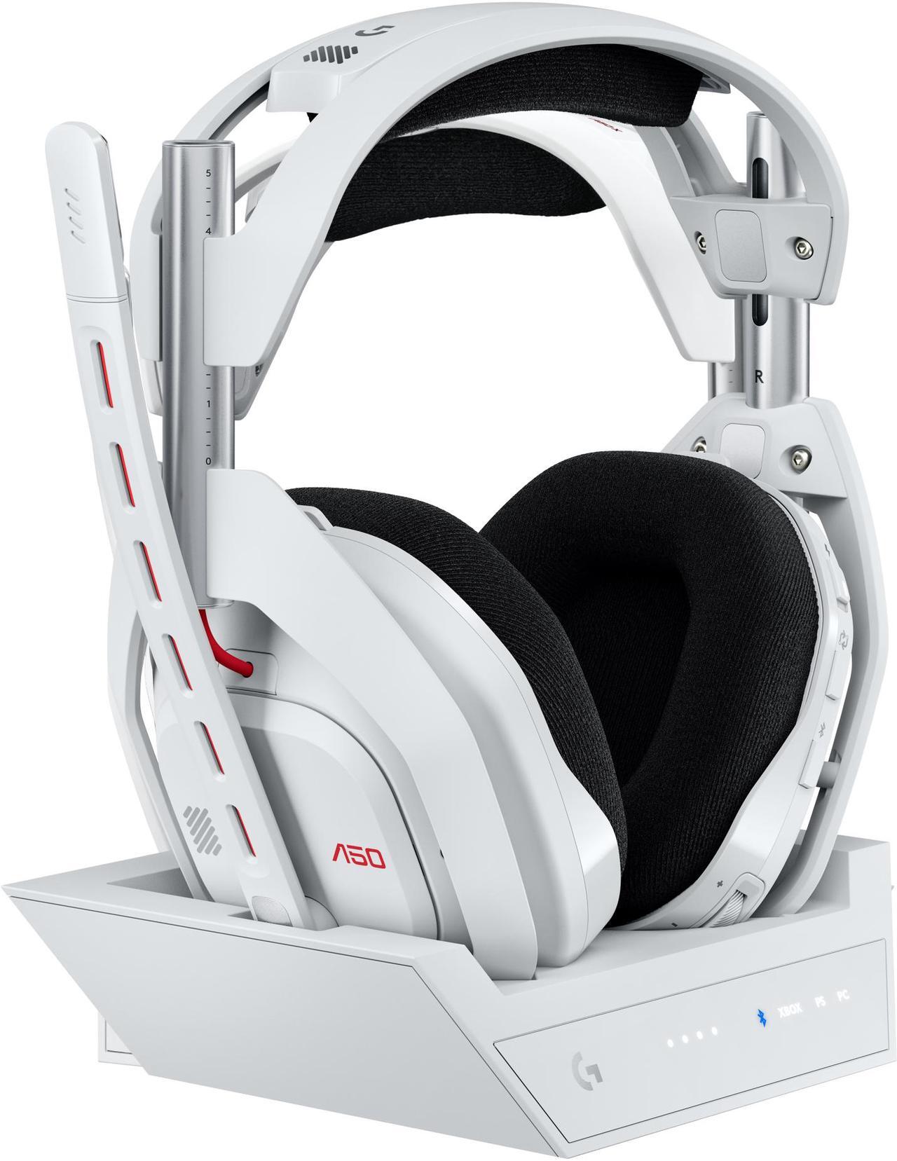 Main image of Logitech A50 Circumaural Wireless Gaming Headset w/ Mic - White