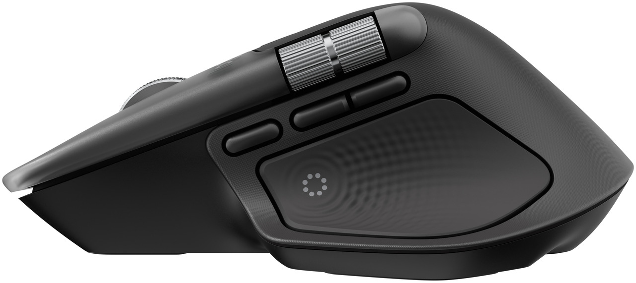 Open Box: Logitech MX Master 4 for Mac - Wireless Bluetooth Mouse with Ultra-fast Scrolling, Ergo, haptic feedback, Customize vibration intensity - Space Black - Newegg.com - Open Box condition - Image 12