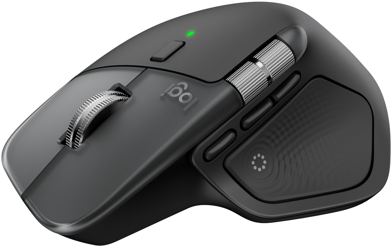 Open Box: Logitech MX Master 4 for Mac - Wireless Bluetooth Mouse with Ultra-fast Scrolling, Ergo, haptic feedback, Customize vibration intensity - Space Black - Newegg.com - Open Box condition - Image 7
