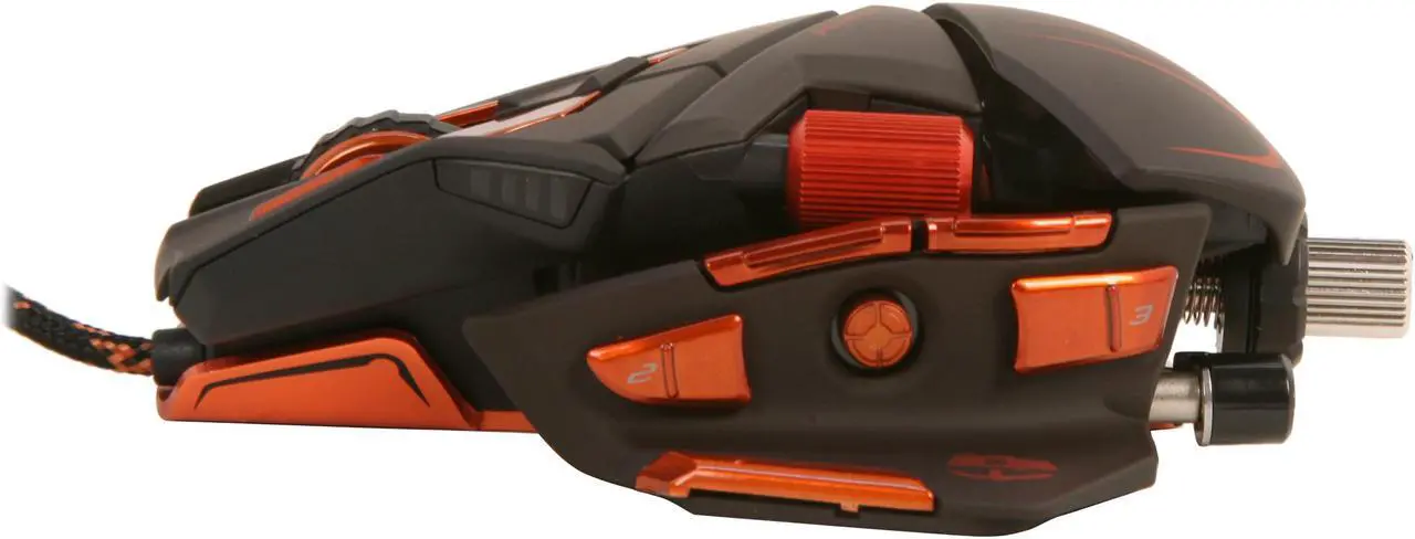 Alt view image 3 of 6 - M.M.O. 7 Gaming Mouse Cyborg CCB437130002/04/1 Black 13 Buttons 1 x Wheel USB Wired Laser 6400 dpi