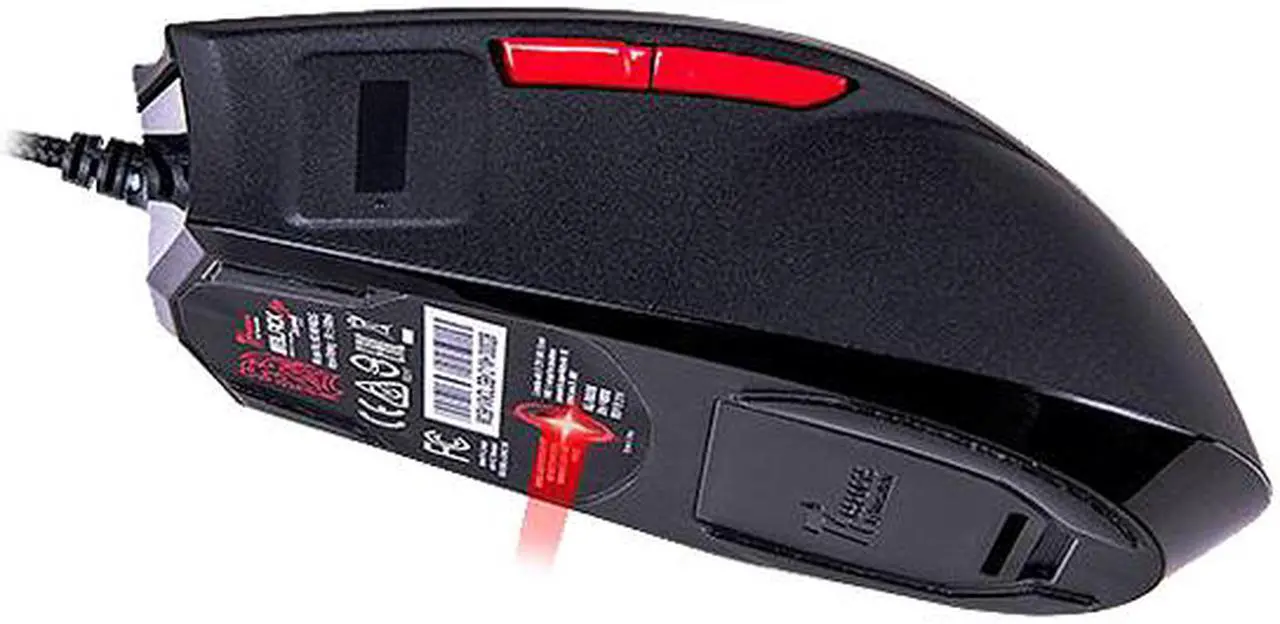 Alt view image 4 of 6 - Tt eSPORTS Black FP MO-BKV-WDLGBK-01 Black 7 Buttons 1 x Wheel USB Wired Laser 5700 dpi Fingerprint Mouse