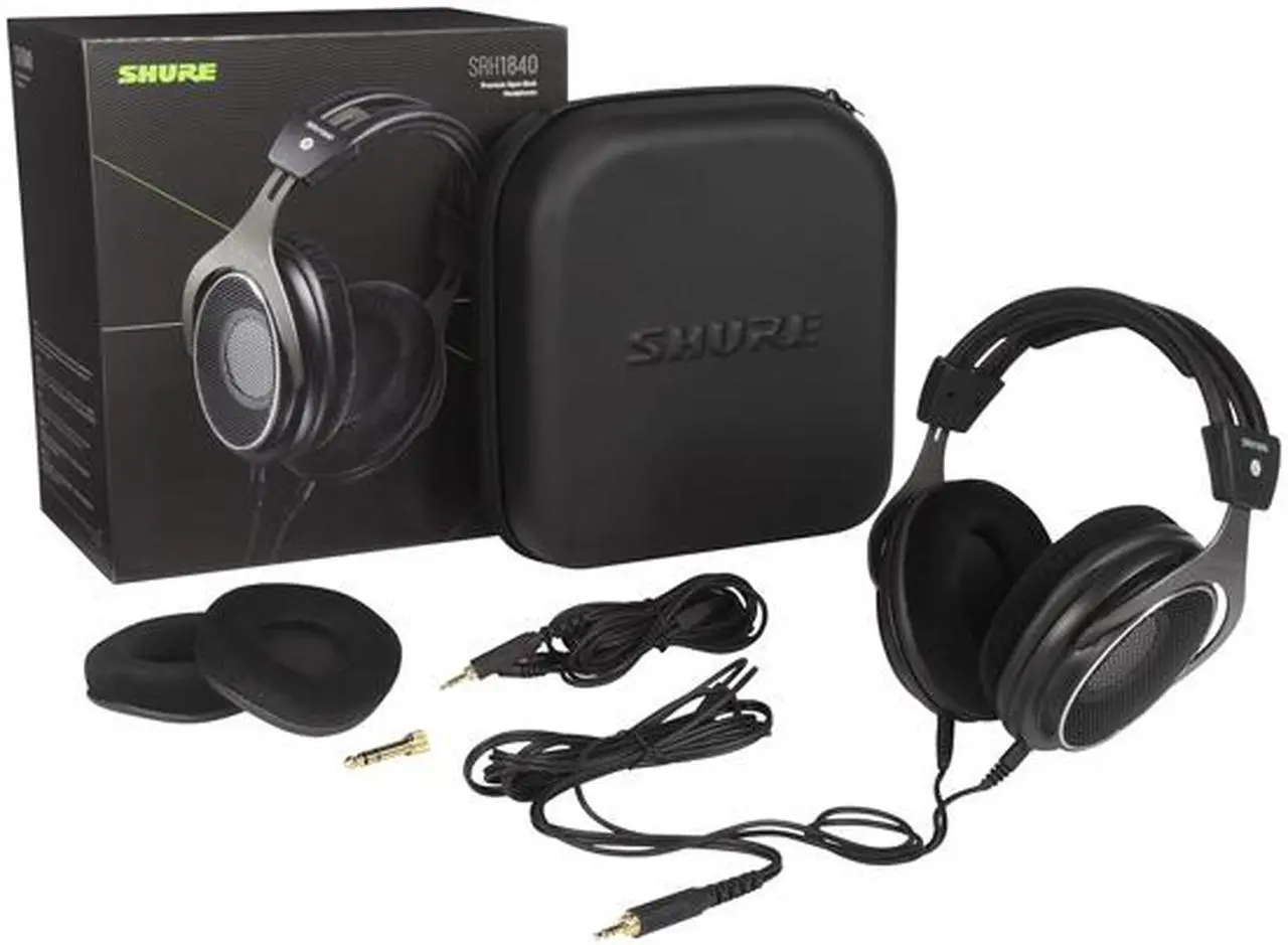 Alt view image 6 of 8 - Shure SRH1840 Premium Open-Back Headphones - Black
