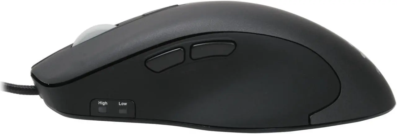 Alt view image 4 of 8 - SteelSeries Ikari Black 5 Buttons 1 x Wheel USB Wired Laser Mouse