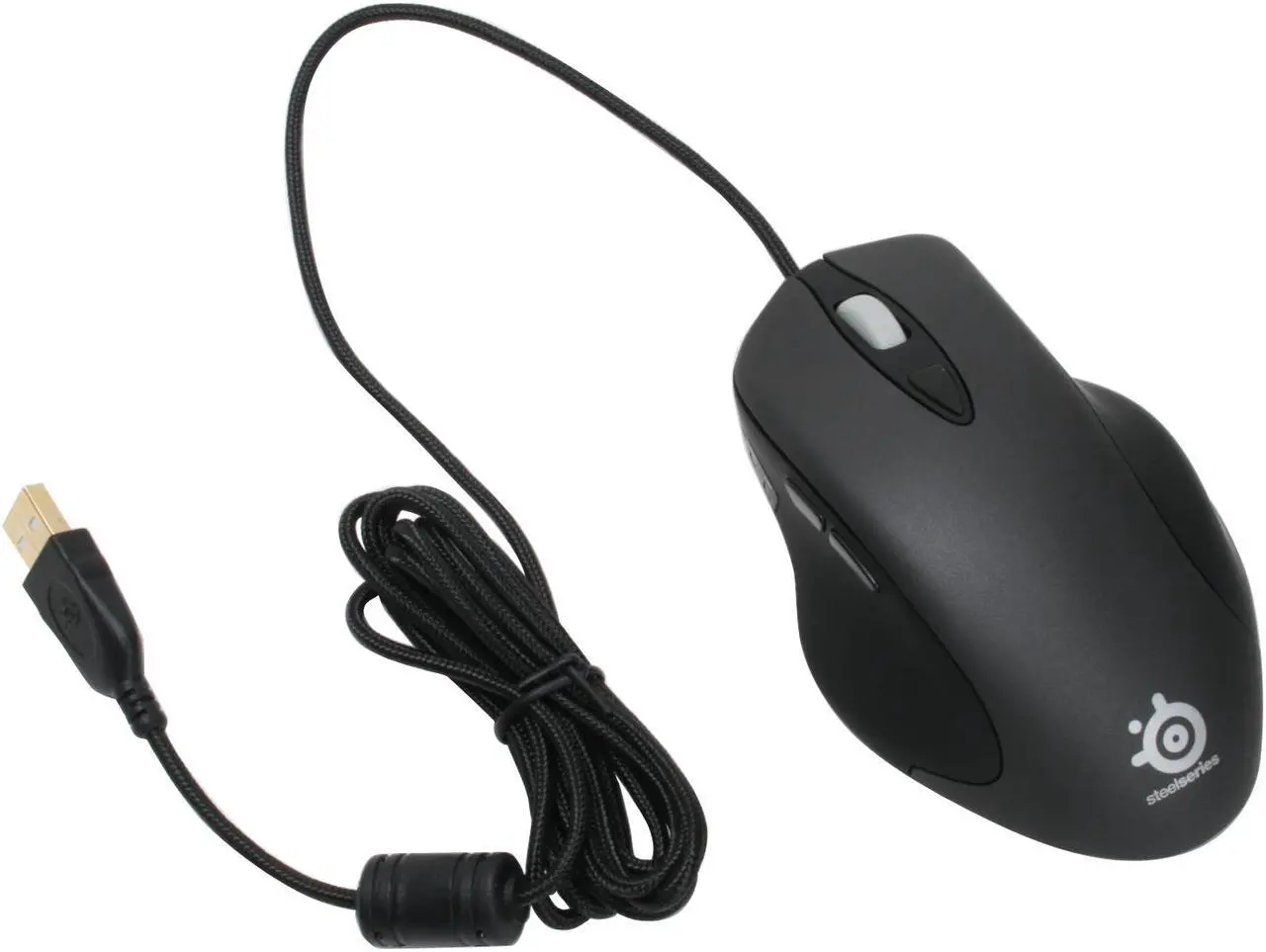 Alt view image 7 of 8 - SteelSeries Ikari Black 5 Buttons 1 x Wheel USB Wired Laser Mouse