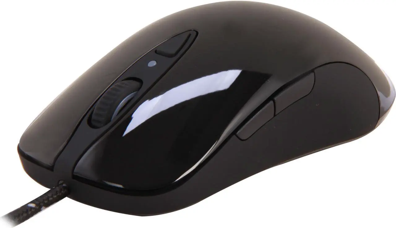 Main image of SteelSeries Sensei RAW 62154 Glossy Black 8 Buttons 1 x Wheel USB Wired Laser Gaming Mouse