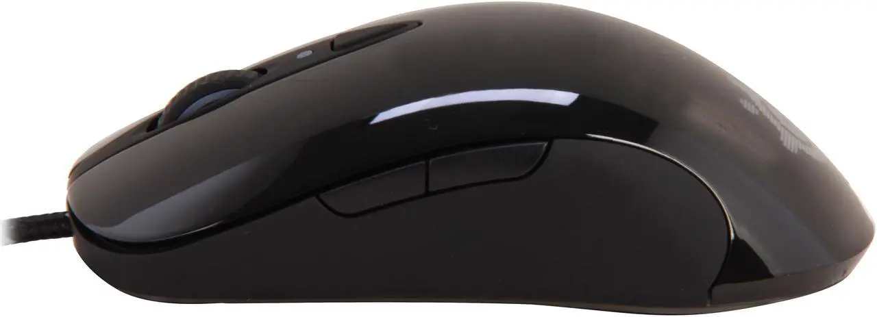 Alt view image 3 of 5 - SteelSeries Sensei RAW 62154 Glossy Black 8 Buttons 1 x Wheel USB Wired Laser Gaming Mouse