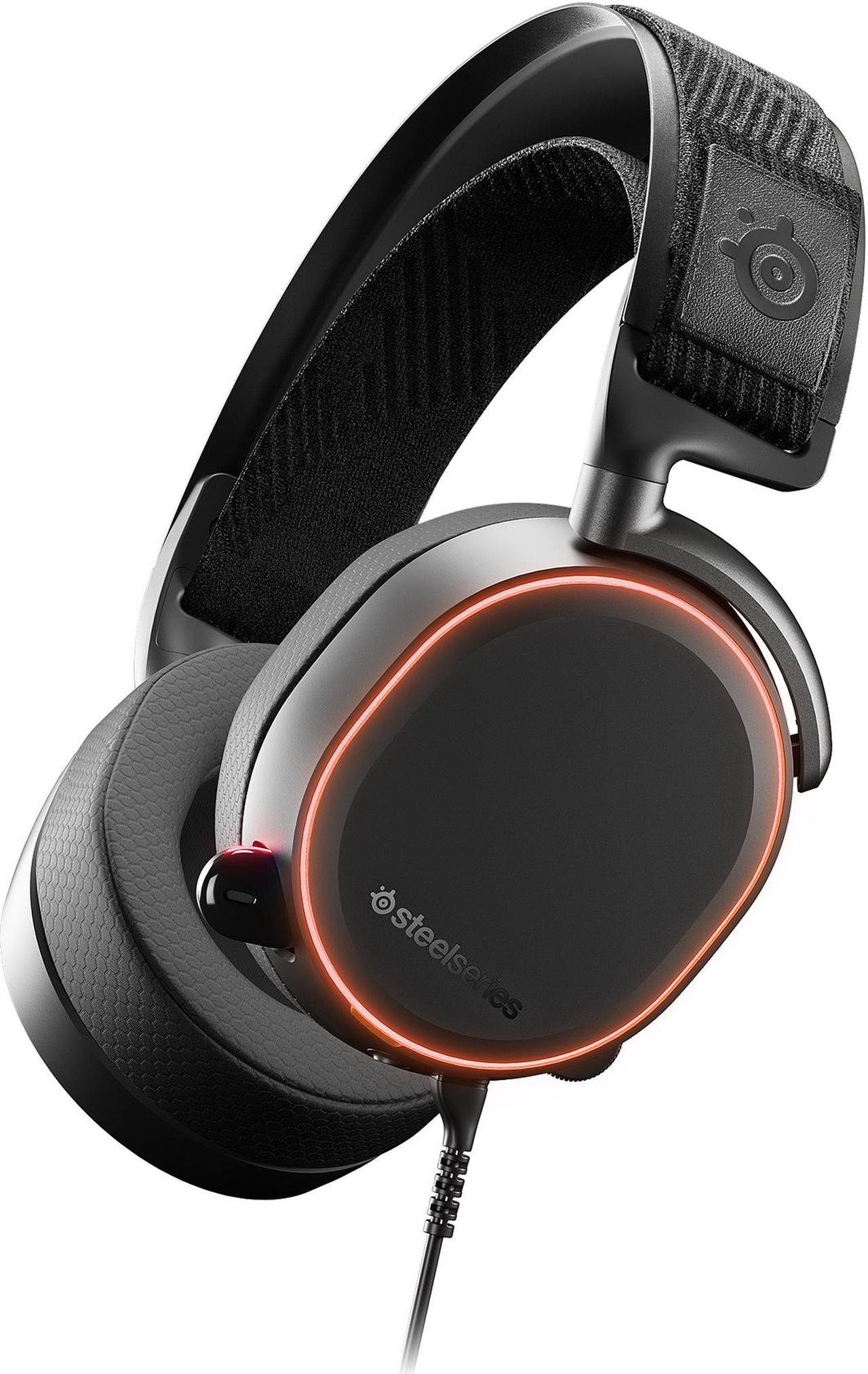 SteelSeries Arctis Pro High Fidelity Gaming Headset - Hi-Res Speaker Drivers - DTS Headphone: X v2.0 Surround for PC, Black