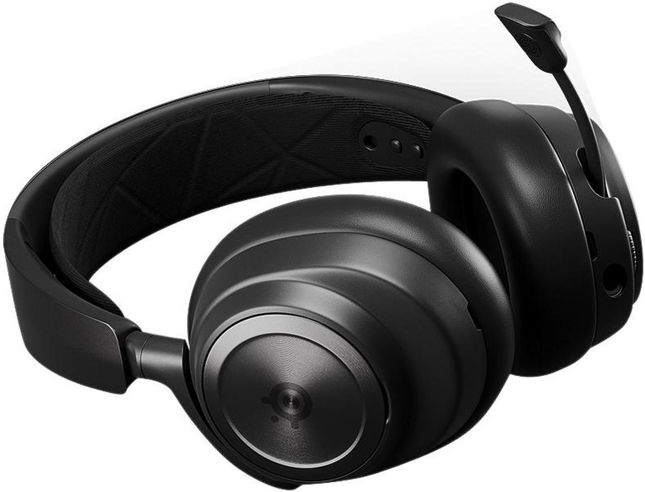 Alt view image 4 of 4 - SteelSeries Arctis Nova Pro Wireless Multi-System Gaming Headset - Premium Hi-Fi Drivers - Active Noise Cancellation - Infinity Power System - Stealth Retractable Mic - PC, PS5/PS4, Switch, Mobile
