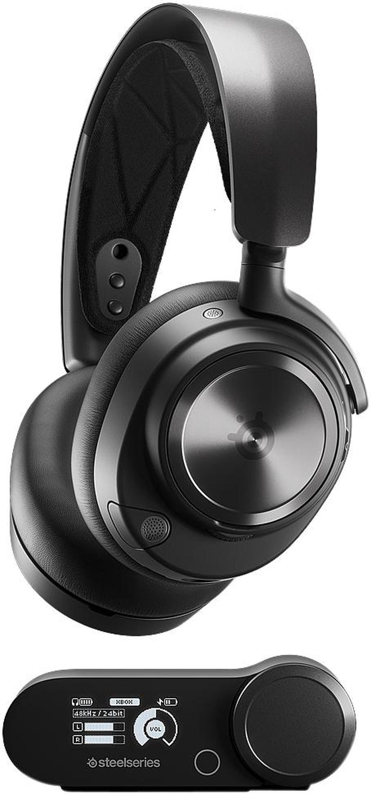 SteelSeries Arctis Nova Pro Wireless Multiplatform High-Fidelity Gaming Audio with Active Noise Cancellation - Black