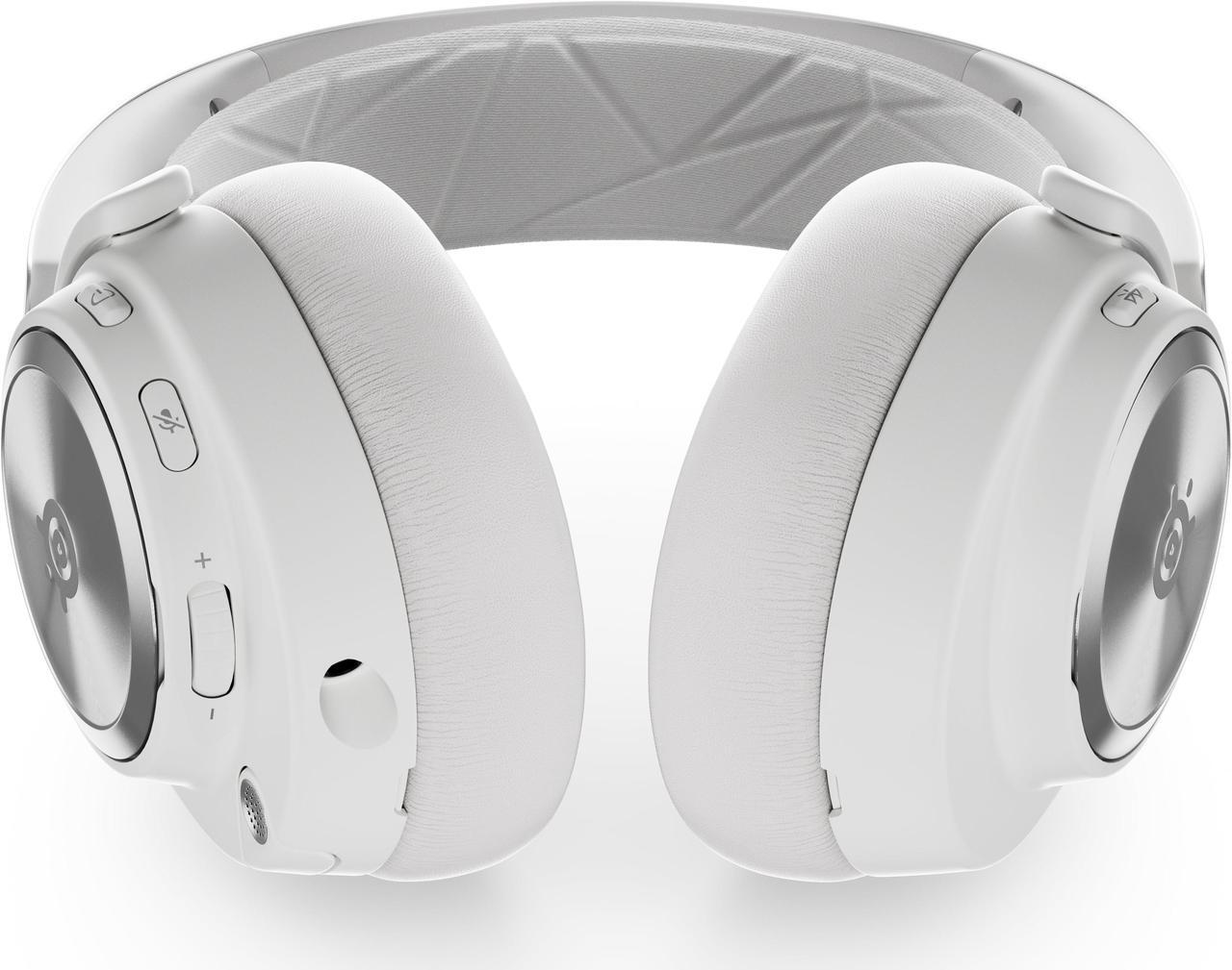 Alt view image 4 of 17 - SteelSeries Arctis Nova Pro Wireless Multi-System Gaming Headset - Premium Hi-Fi Drivers - Active Noise Cancellation - Infinity Power System - PC, PS5/PS4, Switch, Mobile, White
