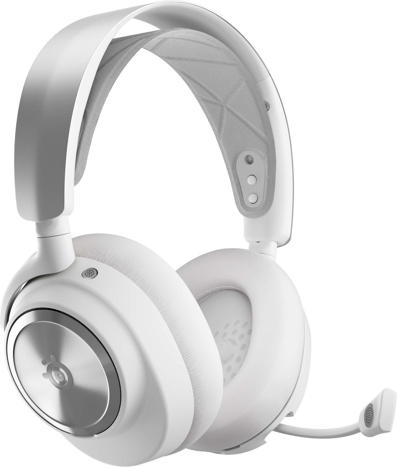 Alt view image 2 of 17 - SteelSeries Arctis Nova Pro Wireless Multi-System Gaming Headset - Premium Hi-Fi Drivers - Active Noise Cancellation - Infinity Power System - PC, PS5/PS4, Switch, Mobile, White