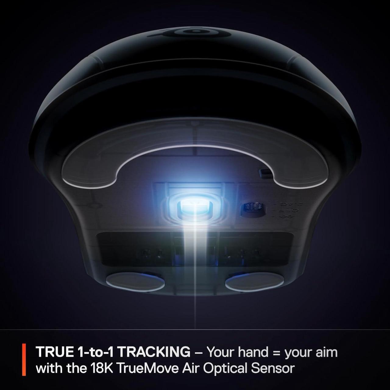 Alt view image 4 of 7 - SteelSeries Rival 3 Wireless Gen 2 Gaming Mouse — 2.4GHz and Bluetooth, 18000 DPI TrueMove Air Optical Sensor, 60 Million Click Durability, Light-Weight, 100% PTFE Feet — Aqua