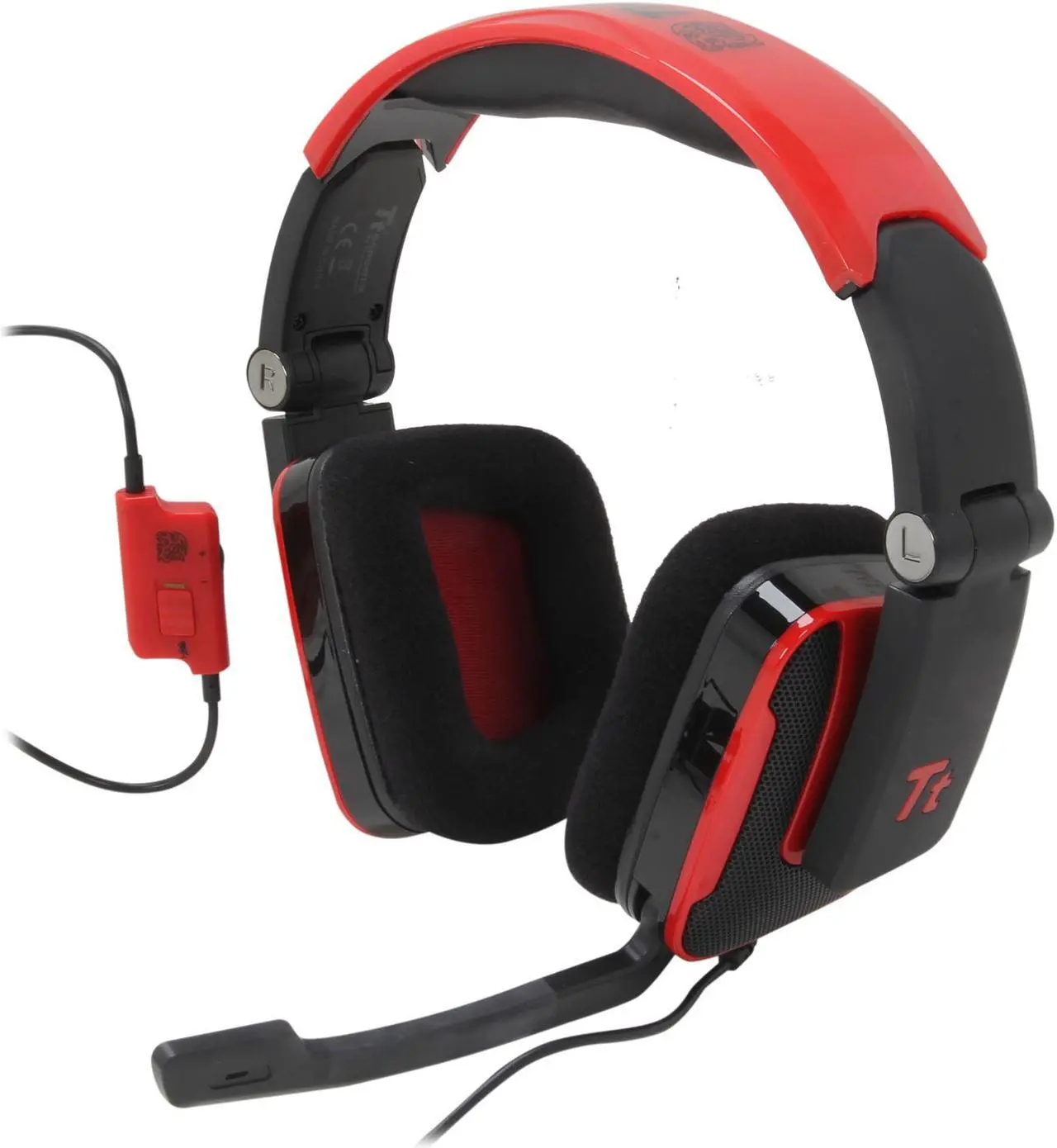 Main image of Tt eSPORTS SHOCK 3.5mm x2 Connector Headset - Blasting Red