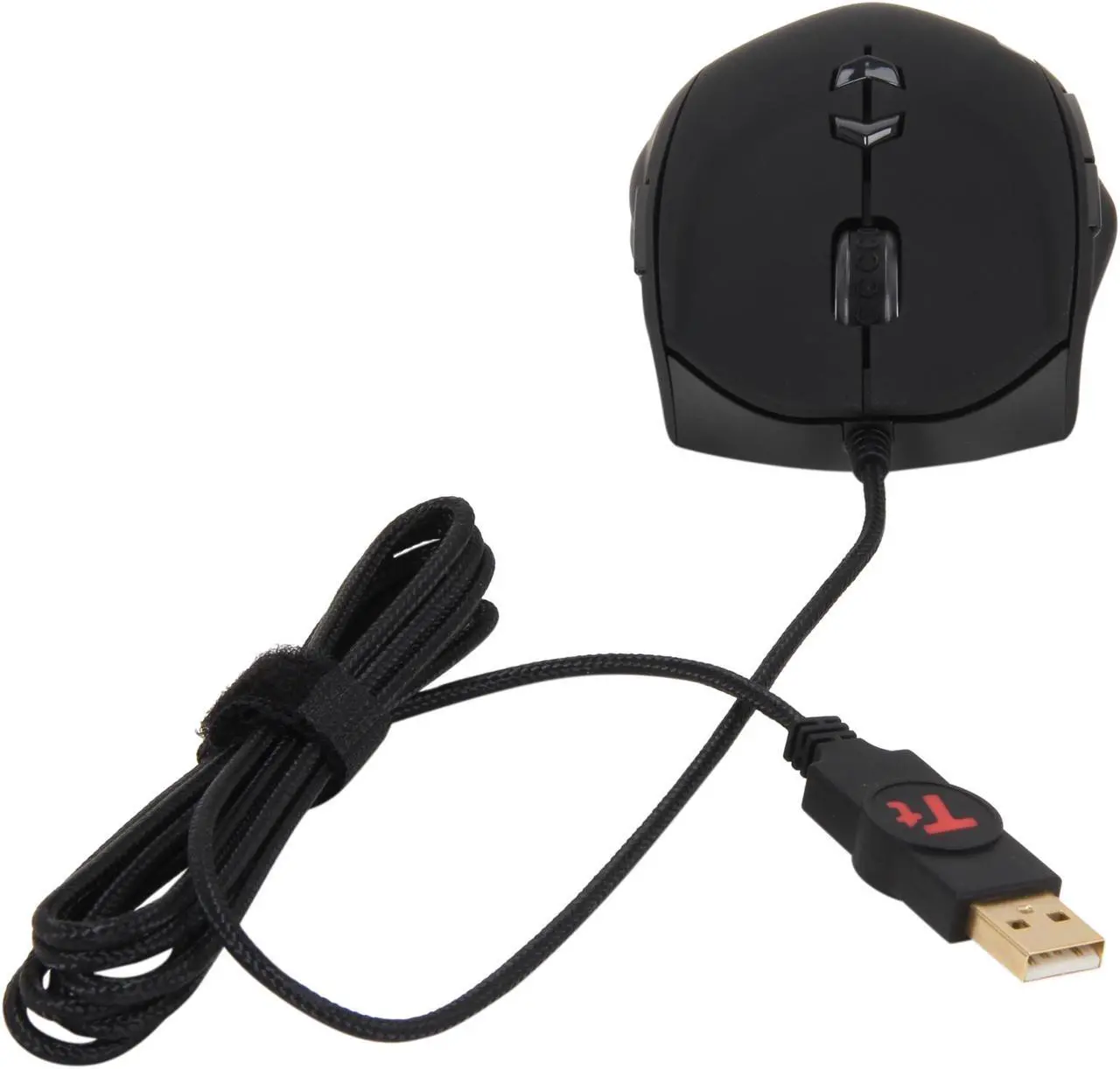 Alt view image 12 of 13 - Tt eSPORTS THERON MO-TRN006DT Black 1 x Wheel USB Wired Laser Gaming Mouse