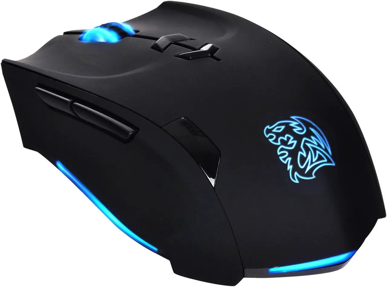 Main image of Tt eSPORTS THERON MO-TRN006DT Black 1 x Wheel USB Wired Laser Gaming Mouse