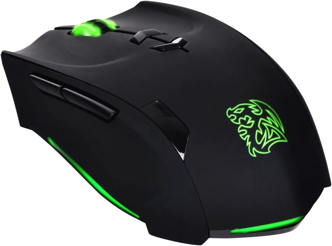 Alt view image 2 of 13 - Tt eSPORTS THERON MO-TRN006DT Black 1 x Wheel USB Wired Laser Gaming Mouse