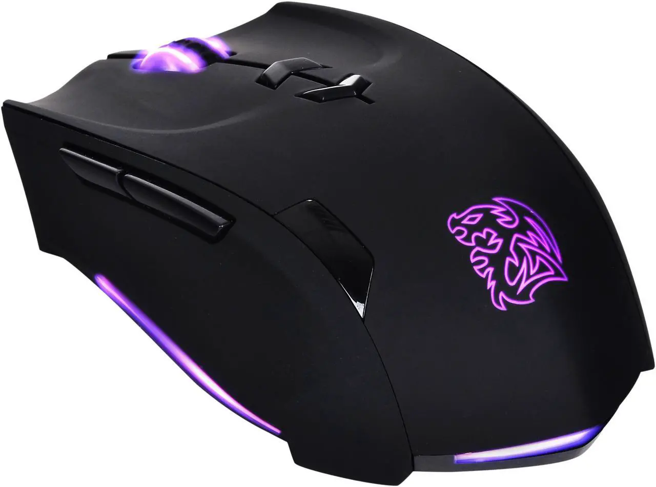 Alt view image 4 of 13 - Tt eSPORTS THERON MO-TRN006DT Black 1 x Wheel USB Wired Laser Gaming Mouse