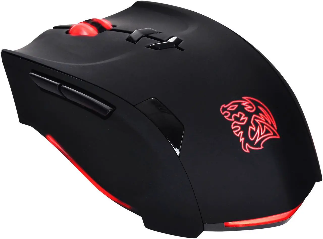 Alt view image 5 of 13 - Tt eSPORTS THERON MO-TRN006DT Black 1 x Wheel USB Wired Laser Gaming Mouse