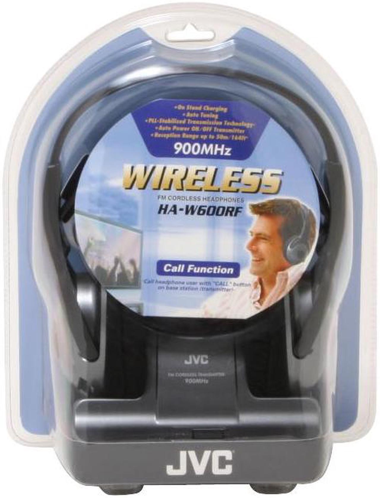 Alt view image 2 of 2 - JVC Black HA-W600RF Circumaural 900 MHz Wireless Stereo Headphone