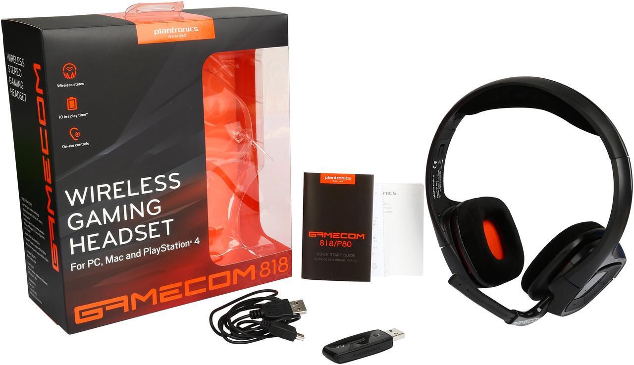 Alt view image 8 of 7 - PLANTRONICS GAMECOM 818 Wireless Gaming Headset, PC/MAC