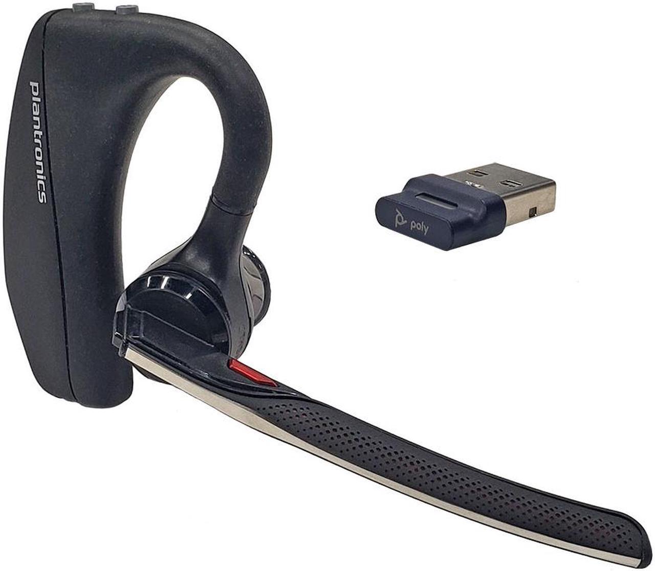Alt view image 2 of 4 - Poly - Voyager 5200 UC (Plantronics) - Bluetooth Single-Ear (Monaural) Headset - USB-A Compatible to connect to your PC and/or Mac - Works with Teams, Zoom & more - Noise Canceling