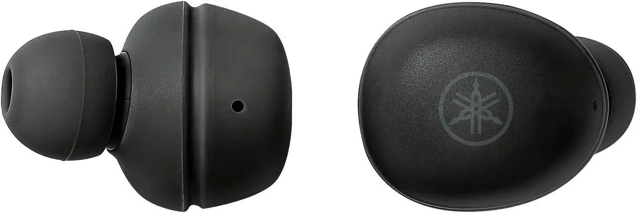 Alt view image 2 of 5 - Yamaha TW-E3ABL True Wireless Earbuds - Black