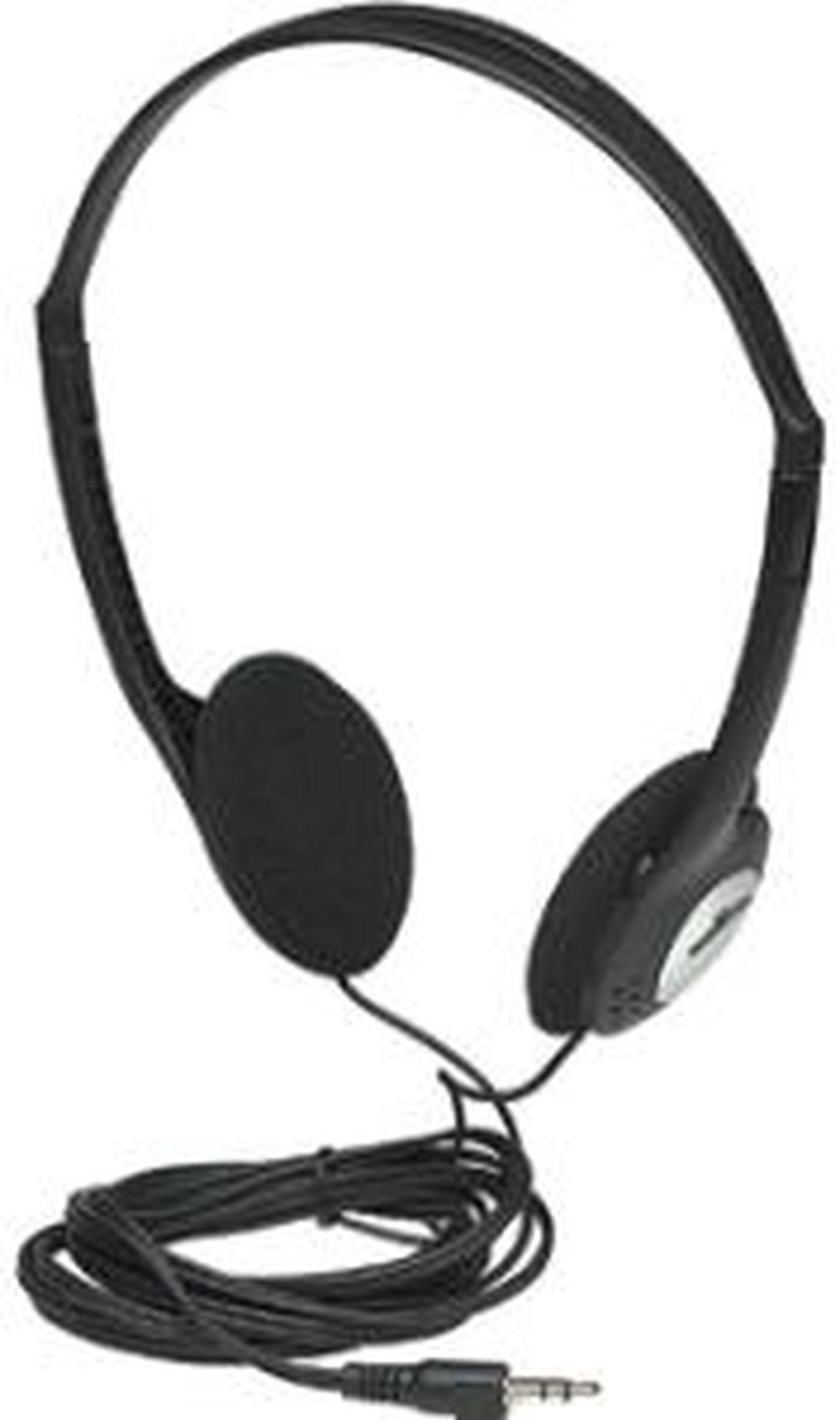 Manhattan 177481 Stereo Headphones with Adjustable Headband Black