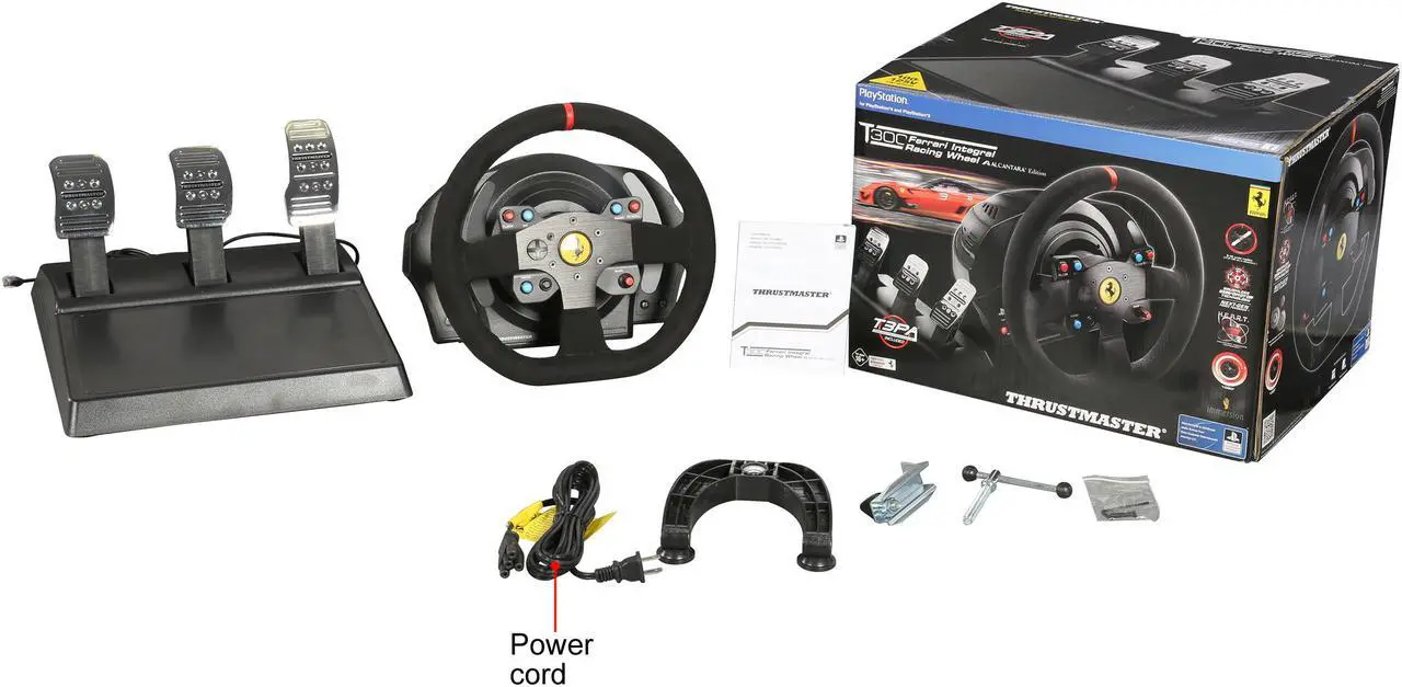 Alt view image 11 of 11 - Thrustmaster T300 Ferrari Integral RW Alcantara Edition Racing Wheel (PS5, PS4)