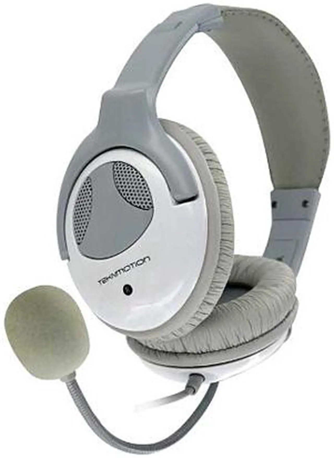 Alt view image 3 of 8 - TekNmotion TM-YW100A 3.5mm Connector Circumaural White Yapster Universal Gaming Headset