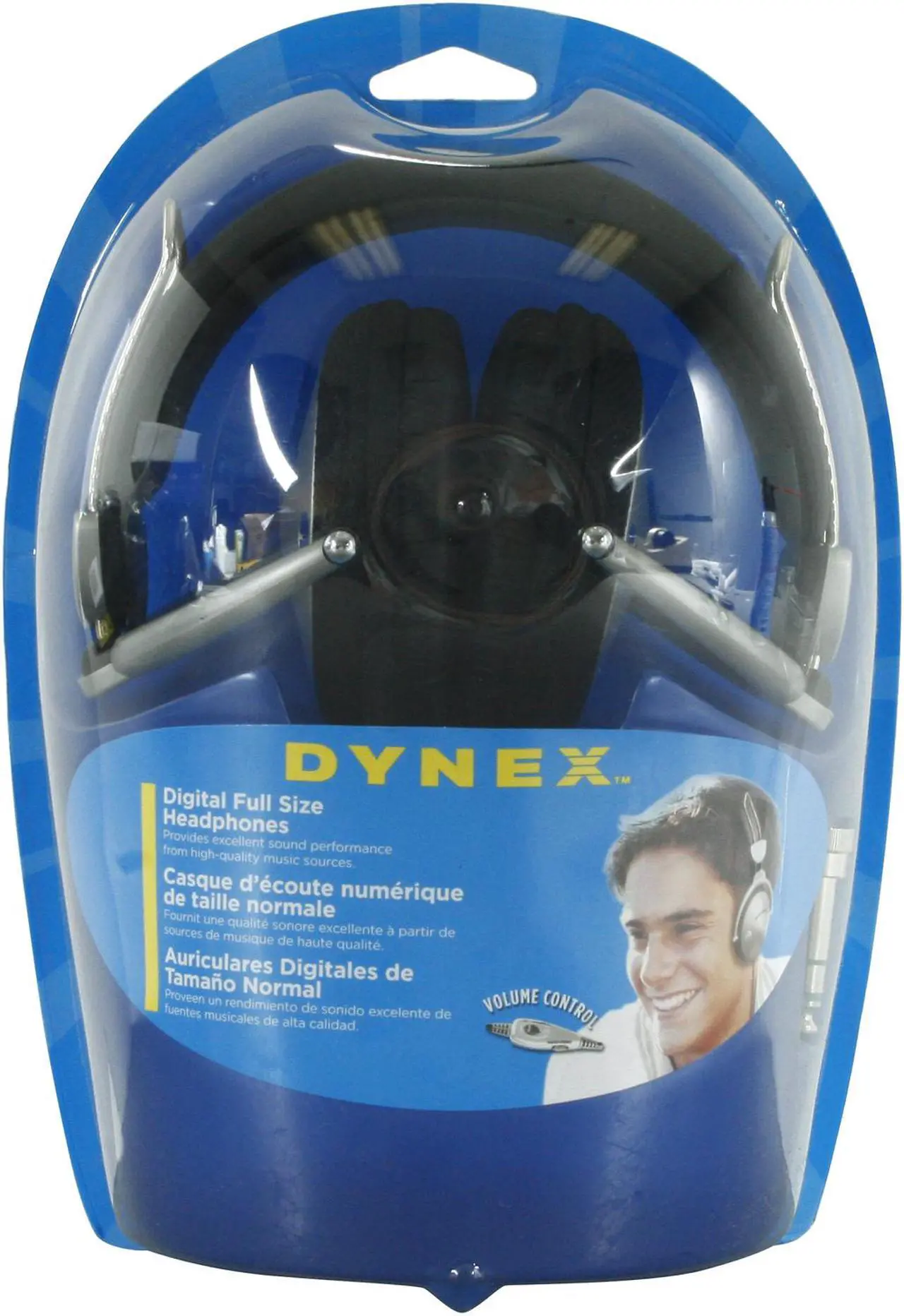 Alt view image 6 of 6 - Dynex DXHP550 Circumaural Folding Digital Headphone