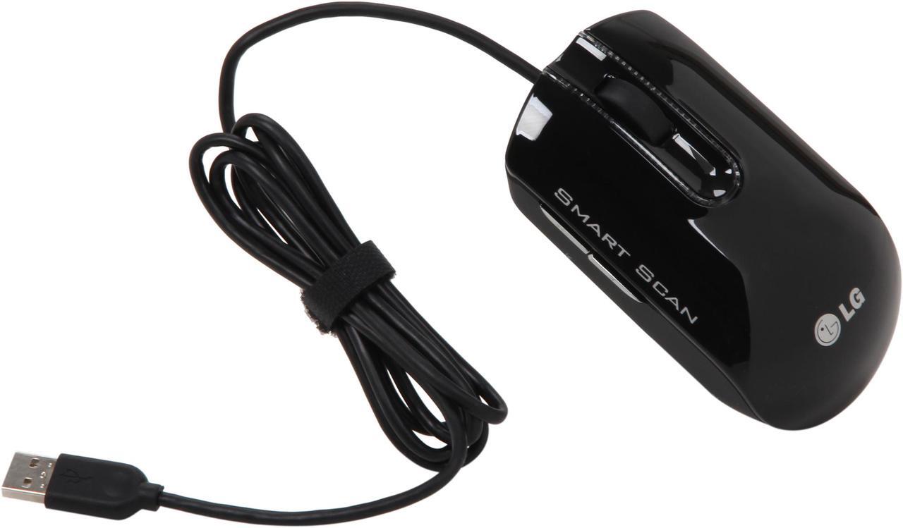 Main image of LG LSM-100 (MCL1ULOGE.CH3MAC) 1200dpi Laser 5 Button  Smart Mouse Scanner