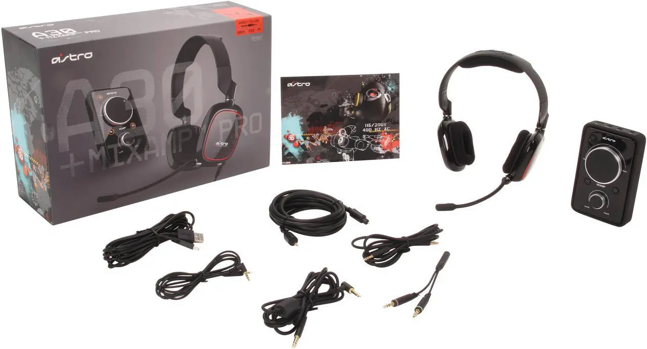 Alt view image 11 of 10 - Astro Gaming A30 Circumaural Wired Headset + MixAmp Pro - Black