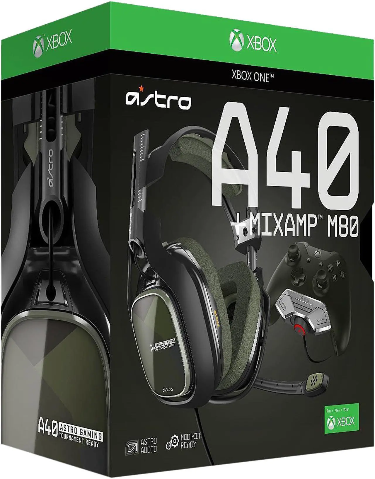 Alt view image 3 of 3 - ASTRO Gaming A40 TR Headset + MixAmp M80 - Xbox One