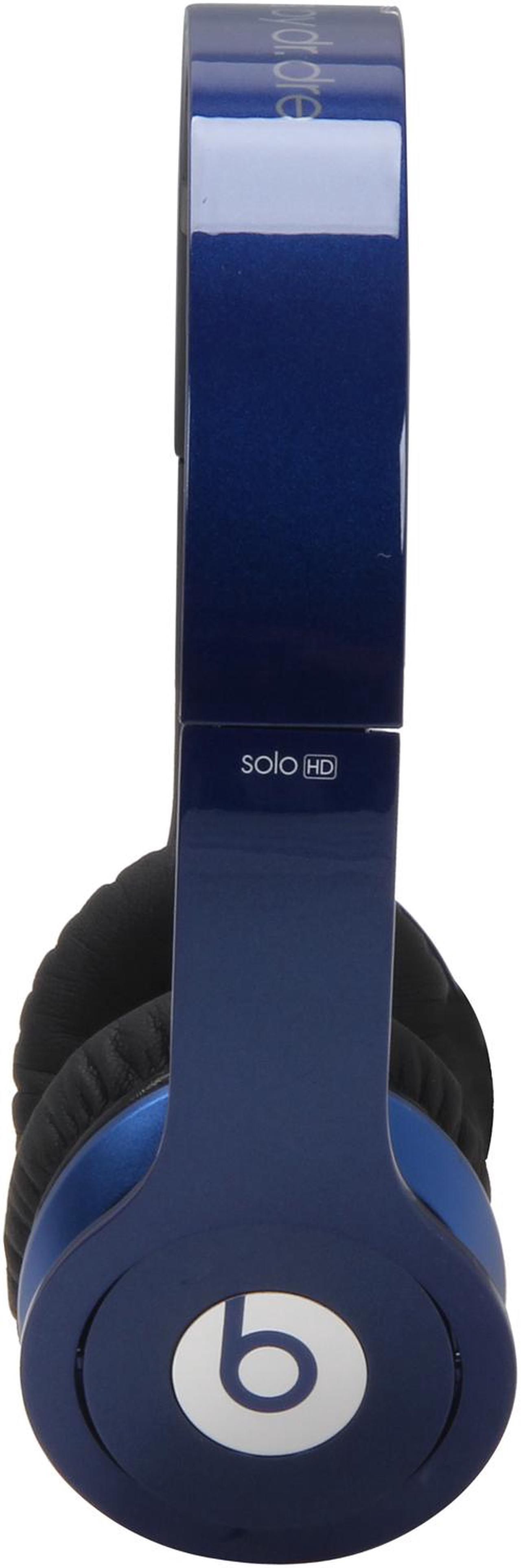 Alt view image 3 of 6 - Beats by Dr. Dre Metallic Blue Beats Solo HD 3.5mm Connector On-Ear Headphone with ControlTalk (Metallic Blue)