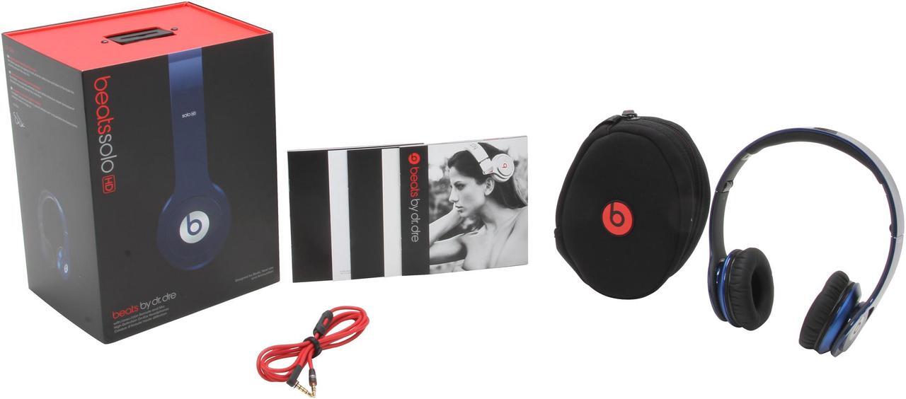 Alt view image 6 of 6 - Beats by Dr. Dre Metallic Blue Beats Solo HD 3.5mm Connector On-Ear Headphone with ControlTalk (Metallic Blue)