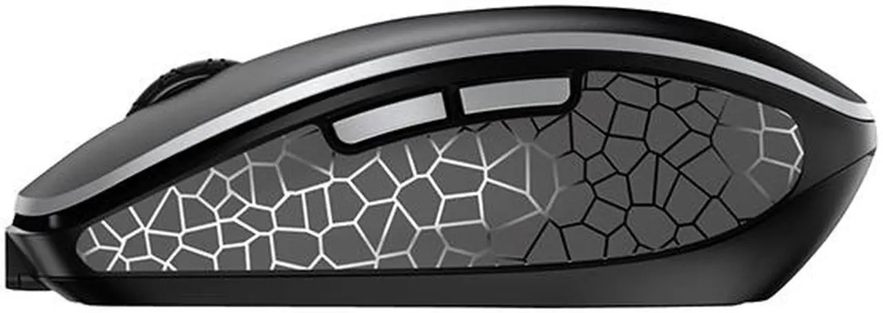 Alt view image 2 of 3 - Cherry MW 9100 Rechargeable Wireless Mouse - Wireless - Bluetooth/Radio Frequency - 2.40 GHz - Yes - Black - USB - 2400 dpi - Scroll Wheel - 6 Button(s) - Symmetrical