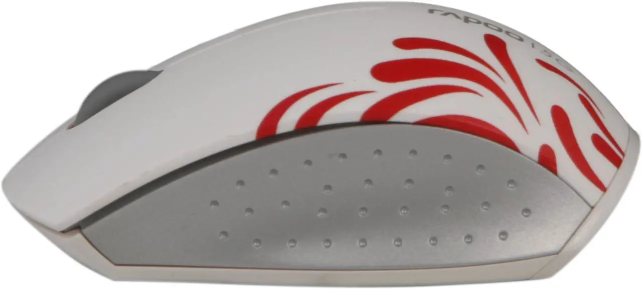 Alt view image 3 of 6 - Rapoo 3300P White 3 Buttons 1 x Wheel USB 5GHz Wireless Optical Mouse