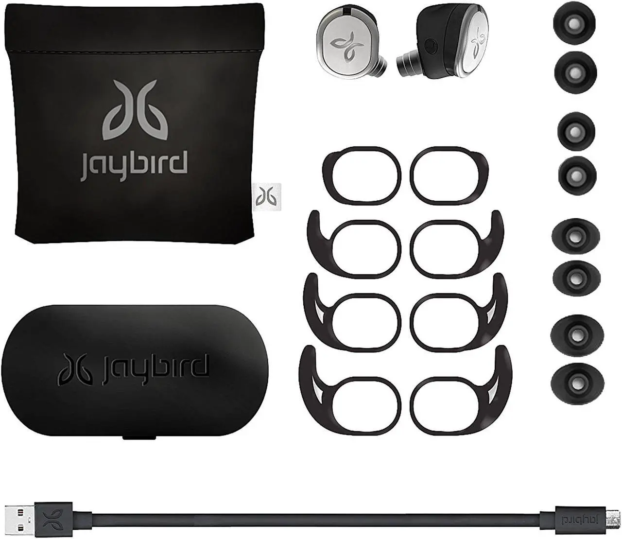 Alt view image 3 of 4 - JayBird RUN In-Ear Wireless Bluetooth Headphones, Drift, 985-000689