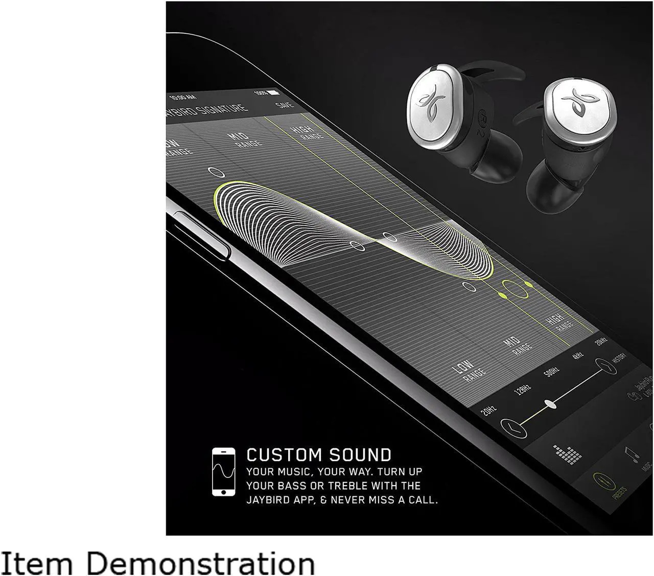 Alt view image 4 of 4 - JayBird RUN In-Ear Wireless Bluetooth Headphones, Drift, 985-000689
