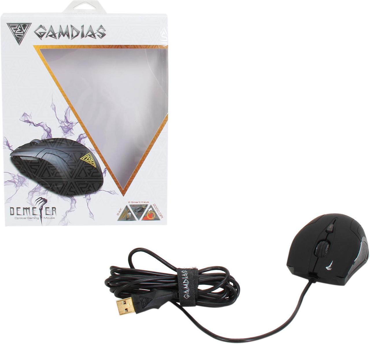Alt view image 6 of 5 - GAMDIAS Demeter GMS5000 Optical FPS Gaming Mouse 5 Programmable Buttons, 2000 DPI