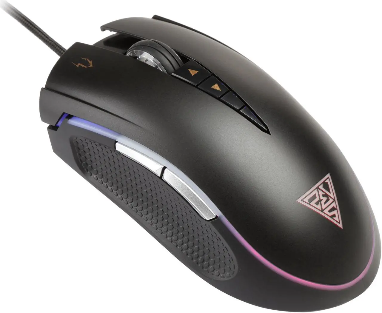 Alt view image 3 of 6 - GAMDIAS ZEUS P1 RGB GD-ZEUS P1 Black Wired Optical Gaming Mouse with 12000 dpi Optical Sensor