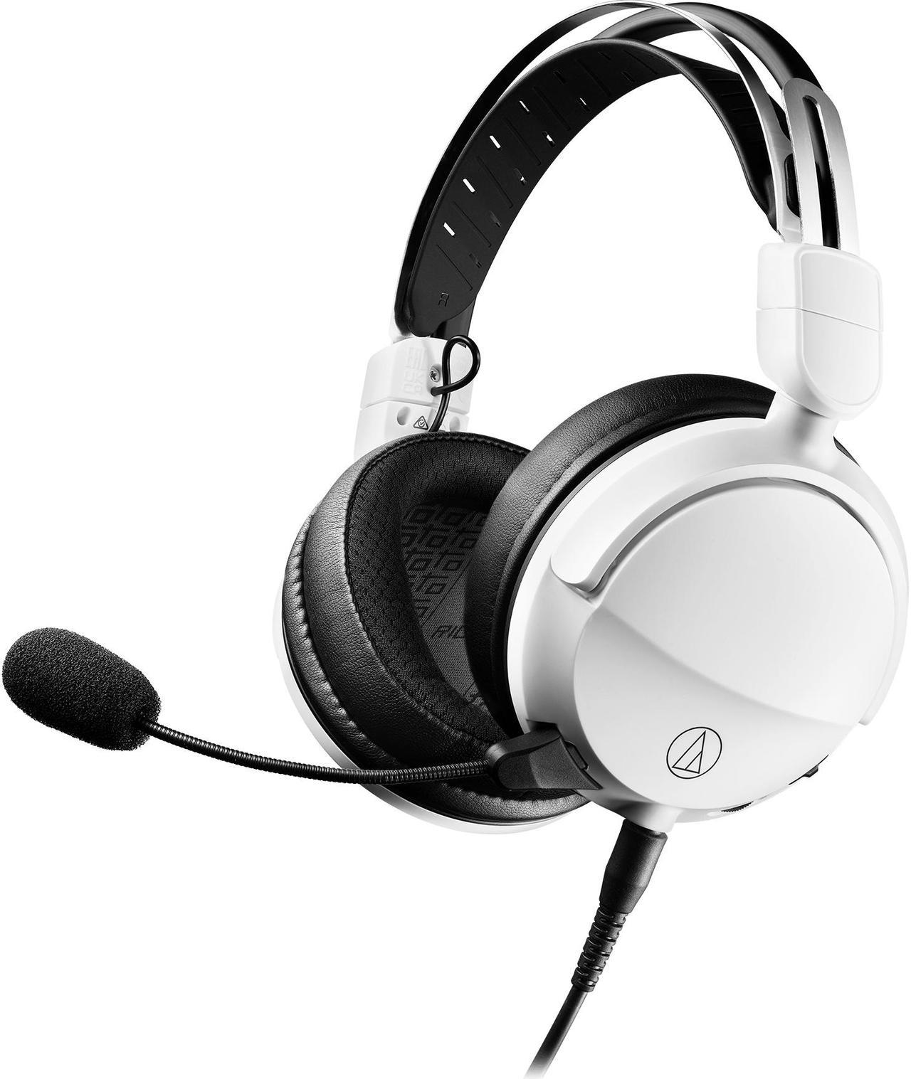 Audio Technica High Fidelity Closed Back Gaming Headset - White