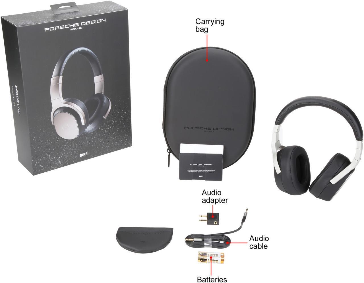 Alt view image 9 of 8 - KEF Porsche Design SPACE ONE Over-Ear Noise Cancelling Headphones