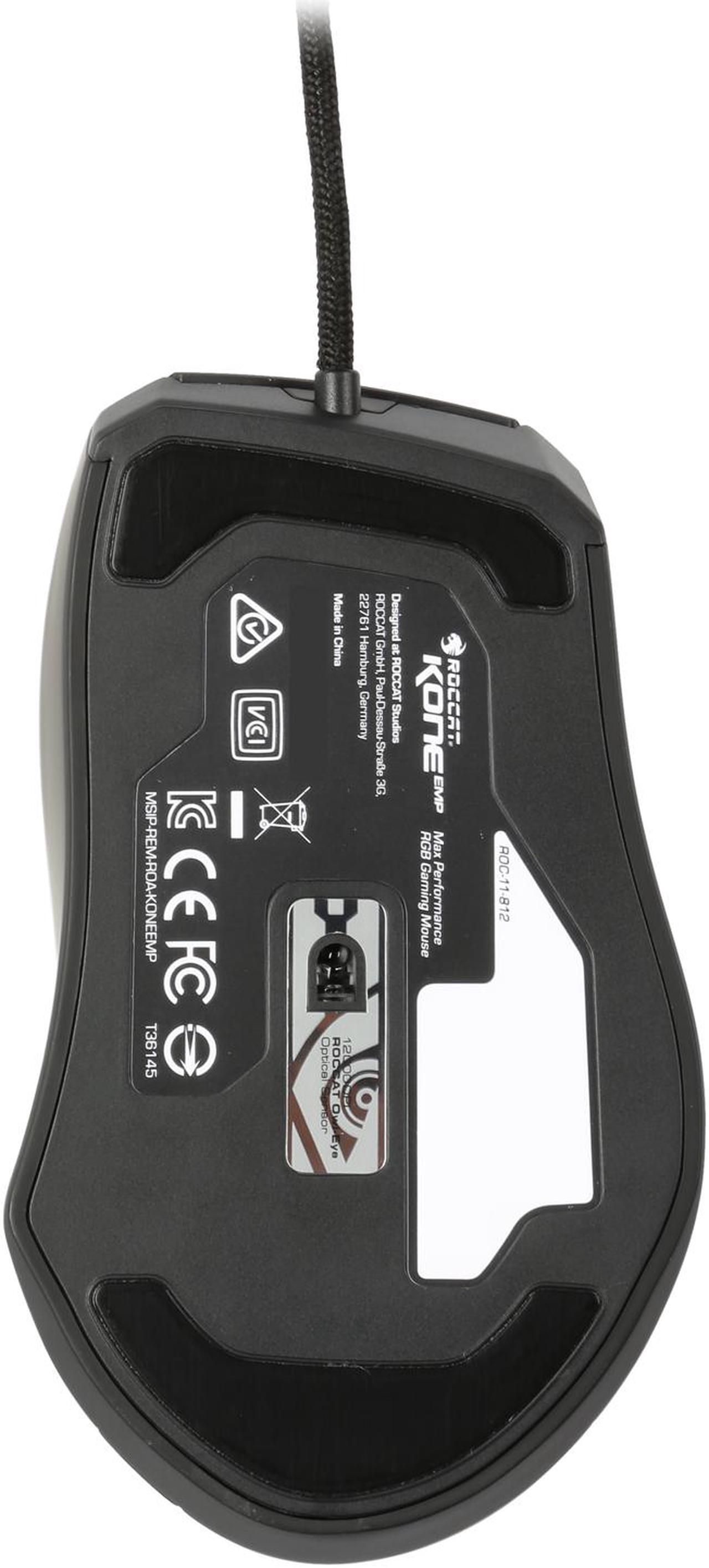 Alt view image 7 of 7 - ROCCAT KONE EMP - Max Performance RGB Gaming Mouse, Black