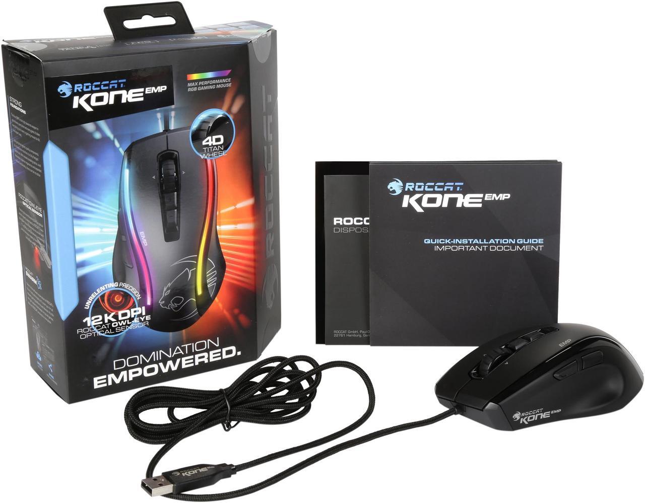 Alt view image 8 of 7 - ROCCAT KONE EMP - Max Performance RGB Gaming Mouse, Black