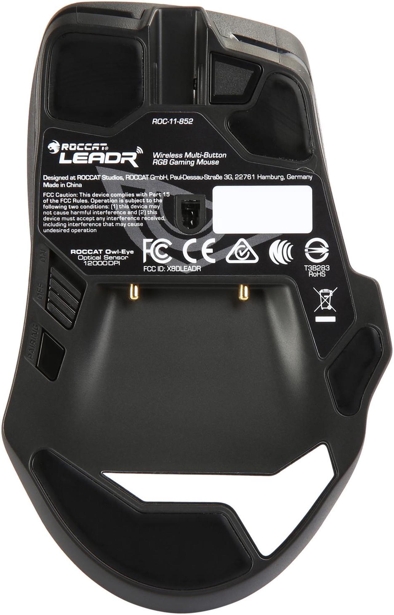 Alt view image 5 of 8 - ROCCAT LEADR Wireless Multi-Button RGB Gaming Mouse