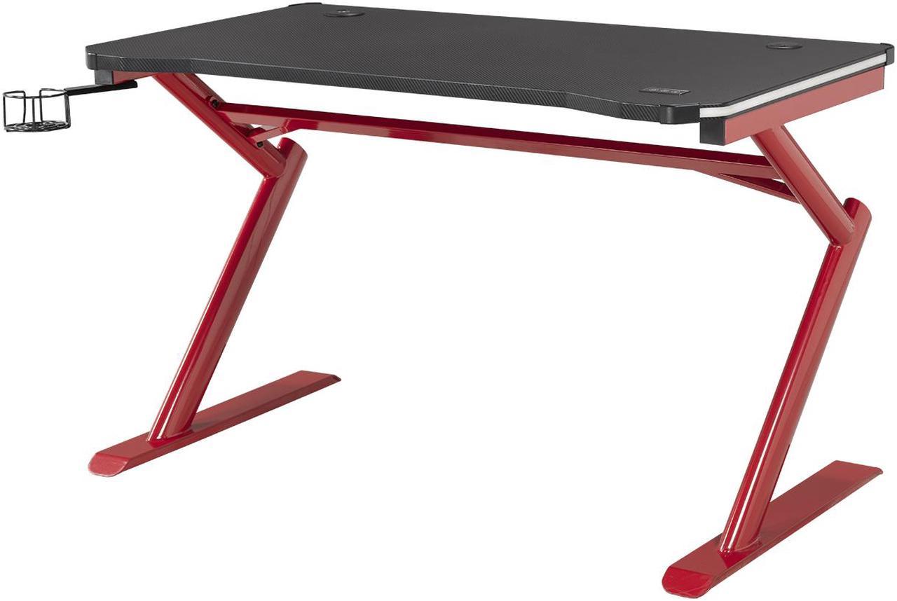 Brassex Gaming Desk - Black/Red (8028)