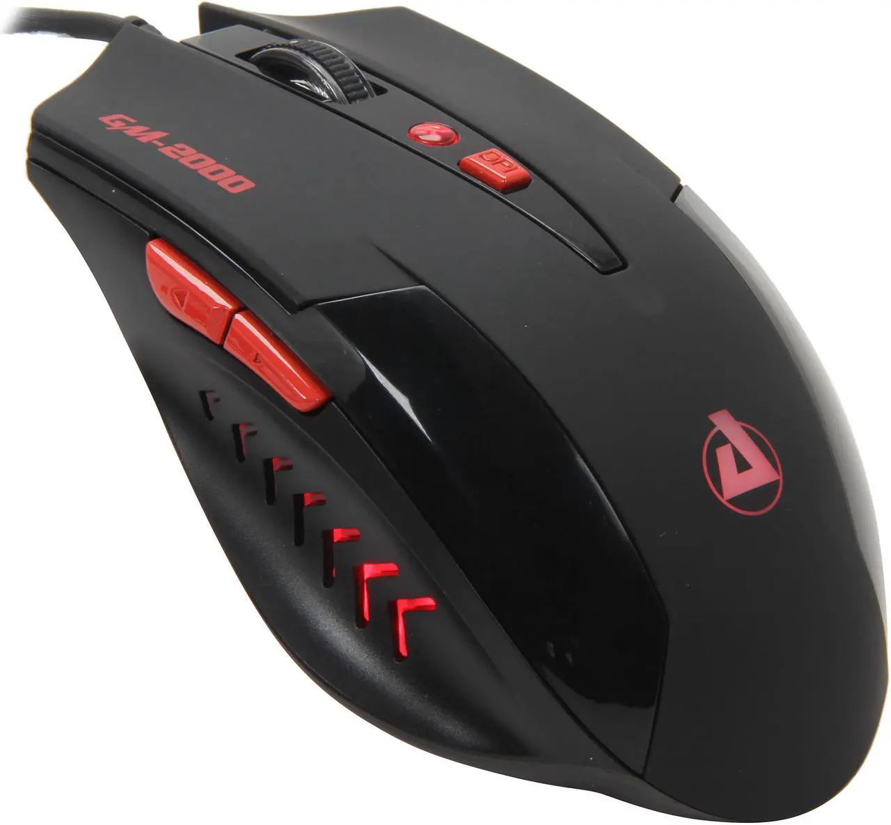 Main image of Azio Levetron GM2000 Black 6 Buttons 1 x Wheel USB Wired Optical Gaming Mouse