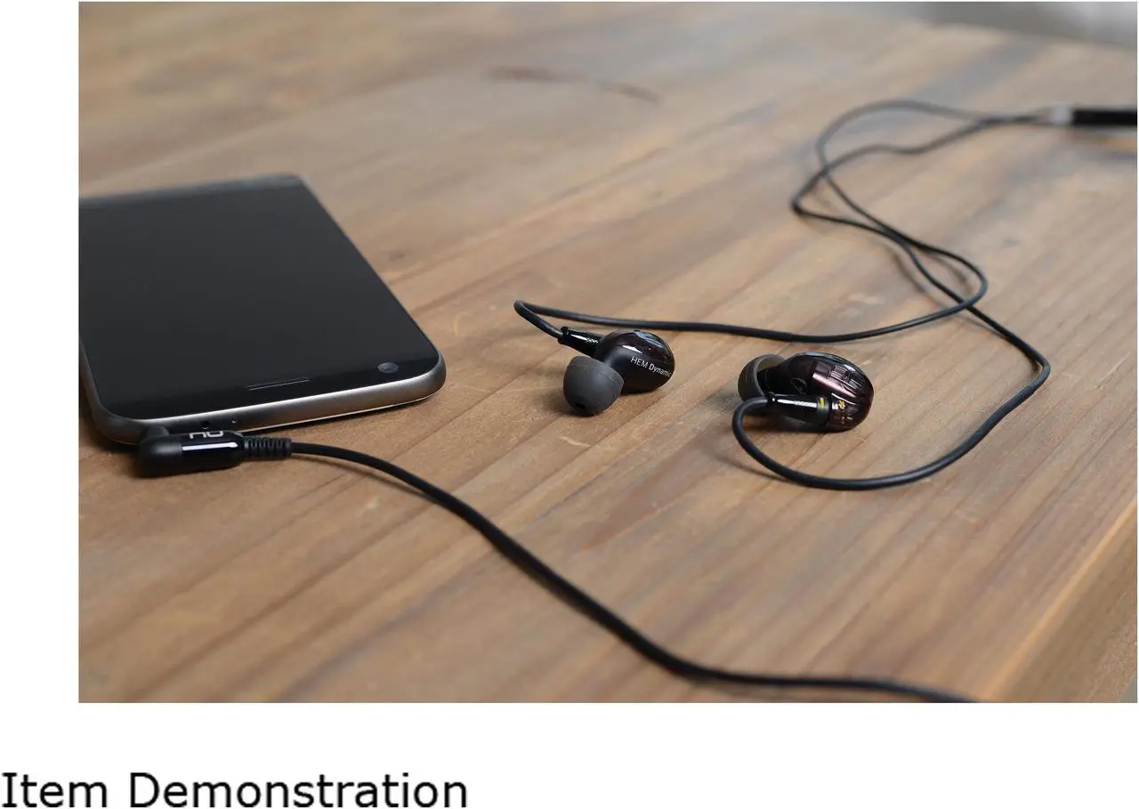 Alt view image 4 of 4 - Optoma Nuforce HEM-DYNAMIC High Resolution In-ear Headphones -Black